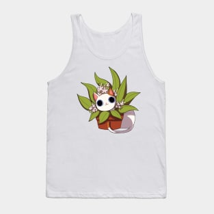 Cat in a Plant Tank Top